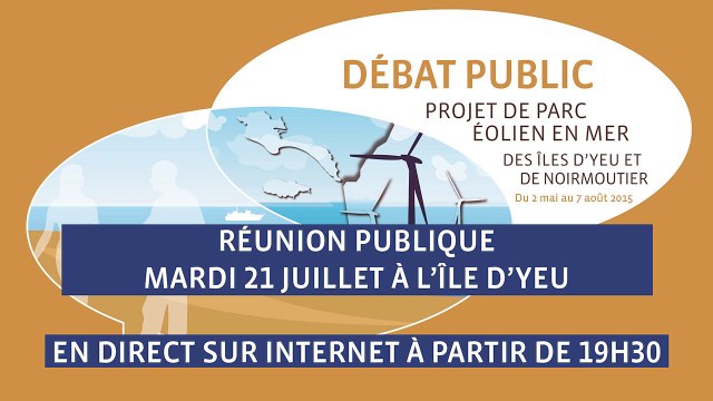 Projet de parc éolien en mer - Débat public en direct