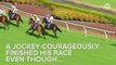Jockey Finishes Race Even Though His Pants Fell Down
