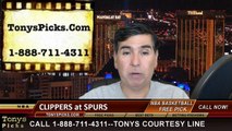 la clippers, san antonio spurs, game 3, nba playoff picks, nba pick, prediction, handicapping, odds