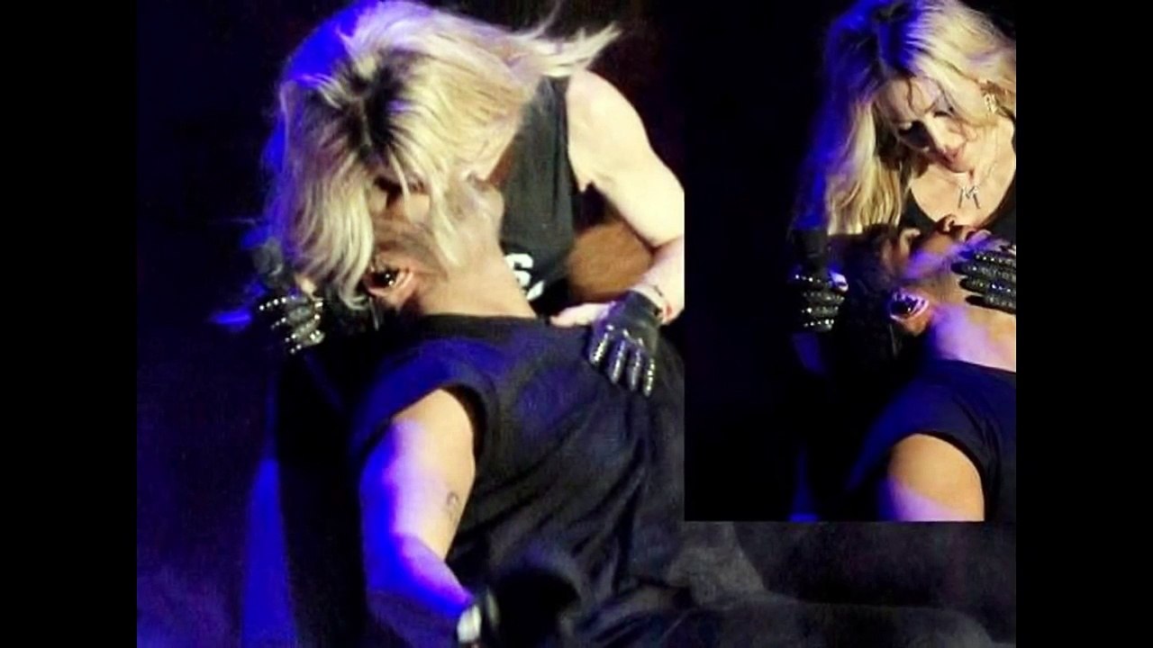 Madonna Kissing Drake 2015 -- Madonna Kissing Drake Coachella 2015 -- Madonna Kisses Drake