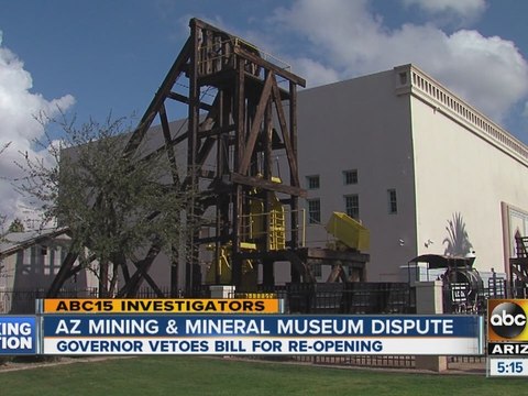 Governor vetoes bill to reopen Arizona Mining and Mineral Museum