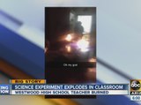 Science experiment explodes in classroom