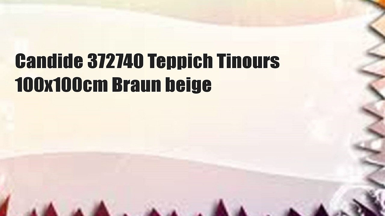 Candide 372740 Teppich Tinours 100x100cm Braun beige