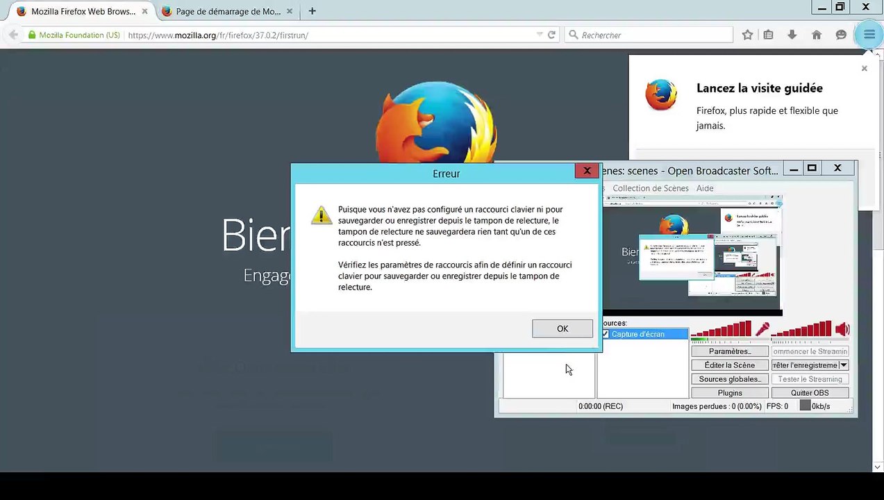 Le choix des options de base dans Firefox