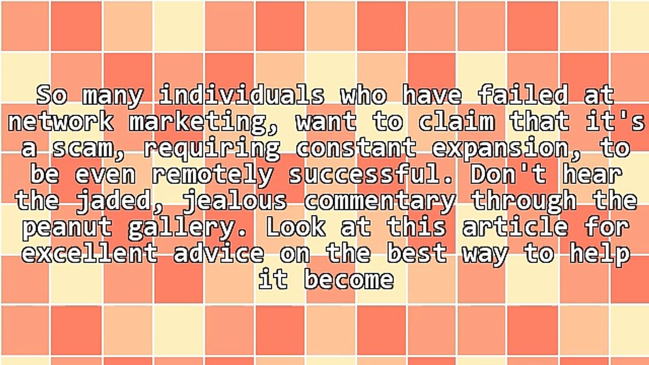 How As A Successful Network Marketer