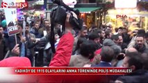 Kadıköy'de 1915 olaylarını anma yürüyüşünde polis müdahalesi