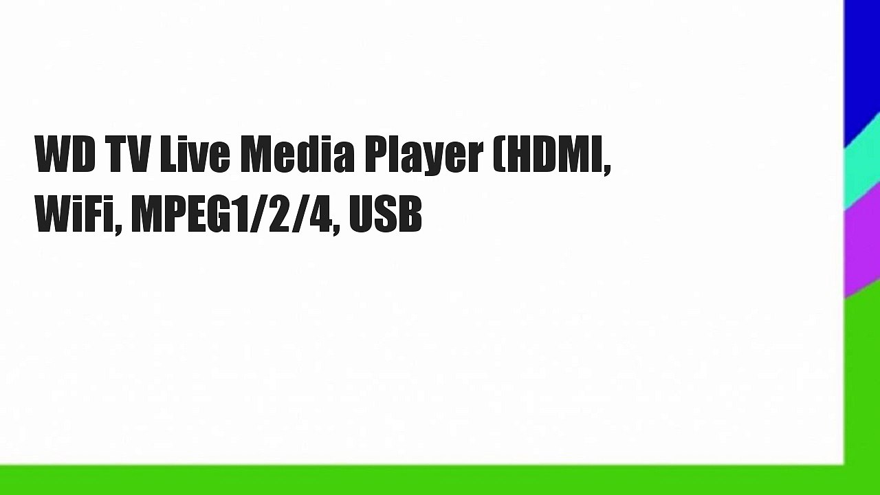 WD TV Live Media Player (HDMI, WiFi, MPEG1/2/4, USB