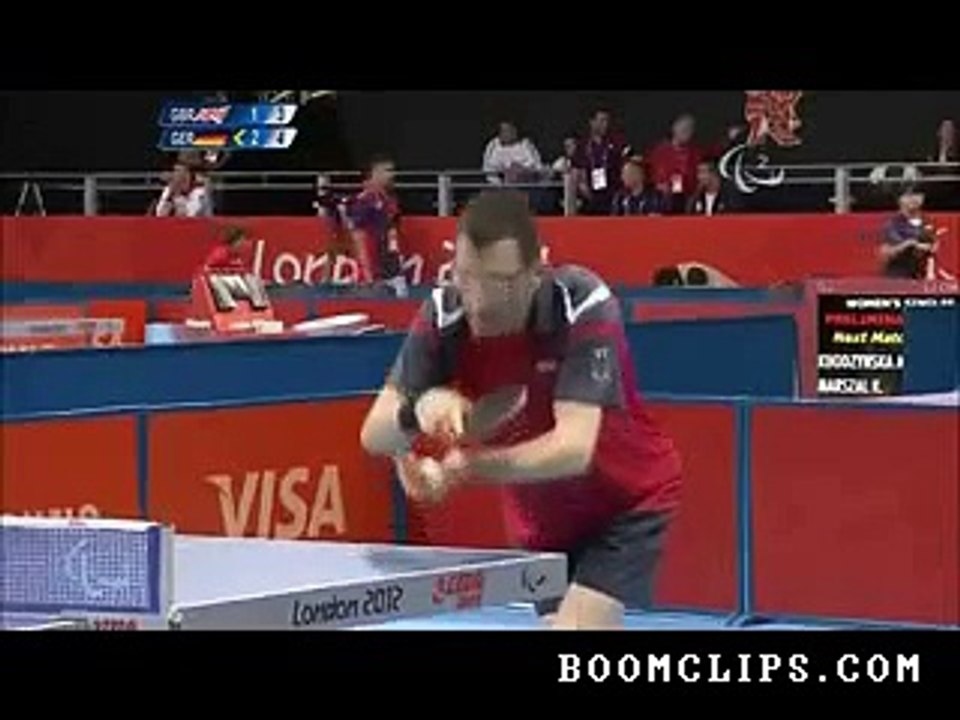 amazing table tennis shot