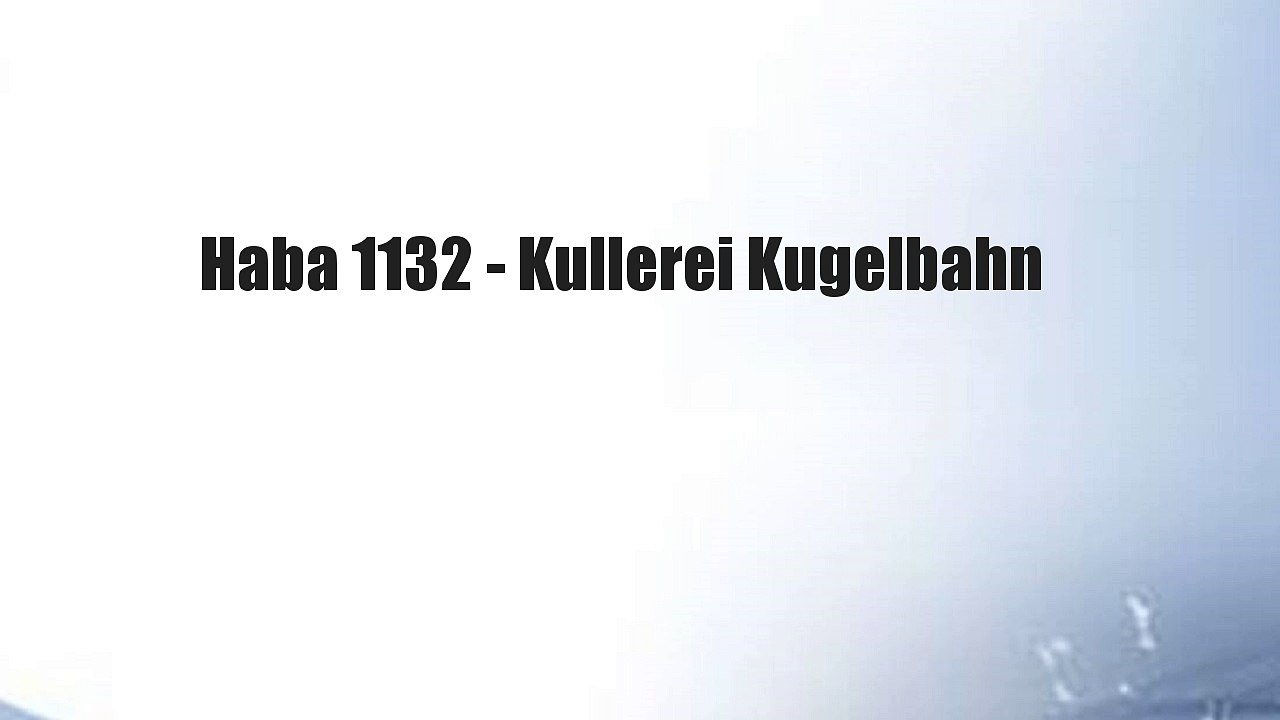 Haba 1132 - Kullerei Kugelbahn