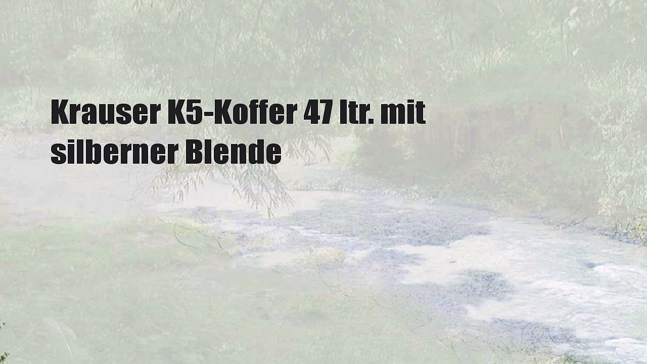 Krauser K5-Koffer 47 ltr. mit silberner Blende