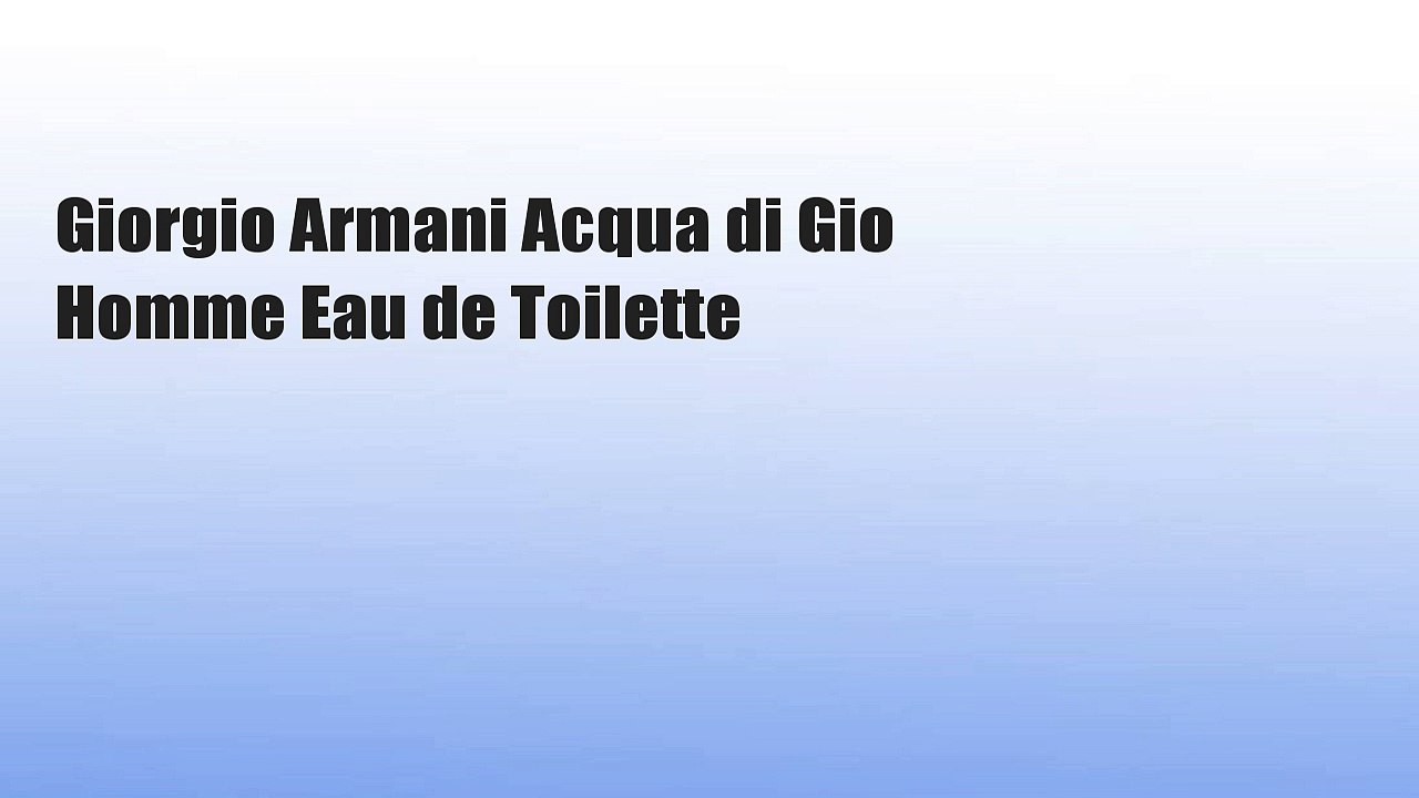 Giorgio Armani Acqua di Gio Homme Eau de Toilette