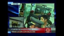 San Isidro: Policía capturó a 4 raqueteros tras balacera (VIDEO)