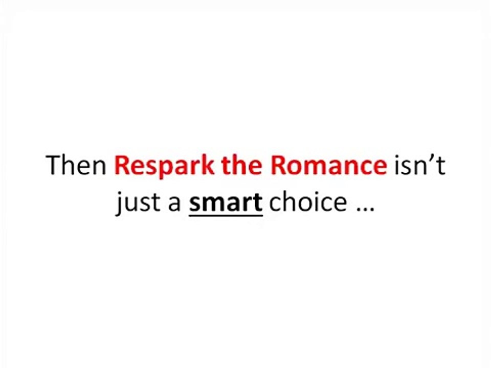 How To Respark The Romance ( for Women )