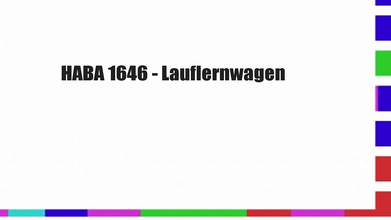 HABA 1646 - Lauflernwagen