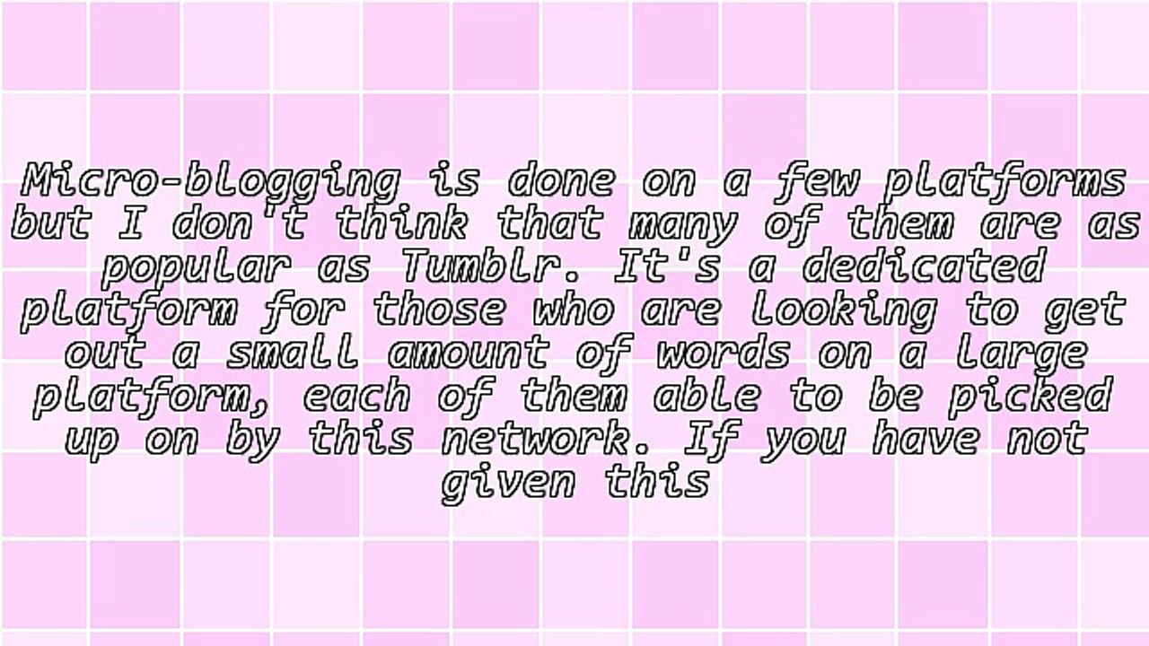 How Can Tumblr Be Utilized By A Social Marketing Coach