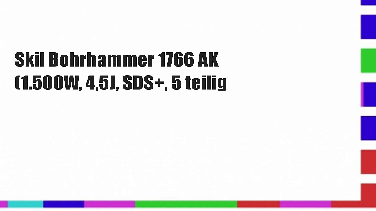 Skil Bohrhammer 1766 AK (1.500W, 4,5J, SDS+, 5 teilig
