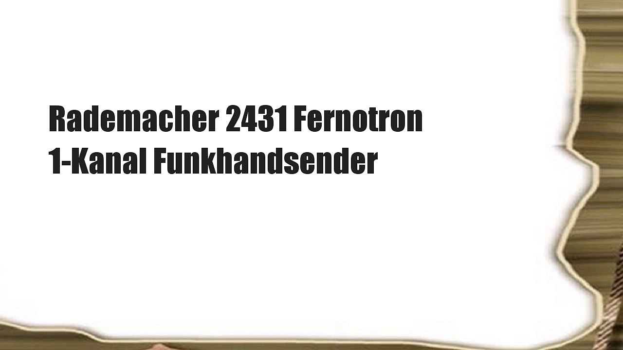 Rademacher 2431 Fernotron 1-Kanal Funkhandsender