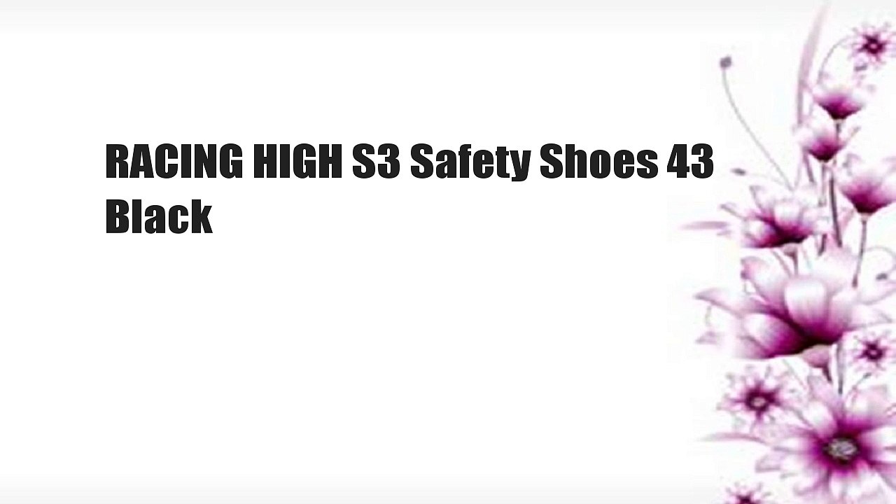 RACING HIGH S3 Safety Shoes 43 Black
