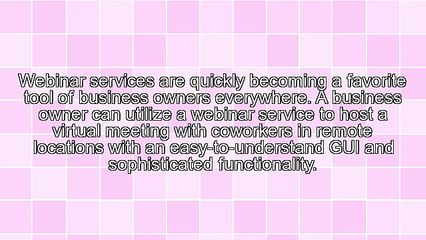 Using A Webinar As A Business Tool