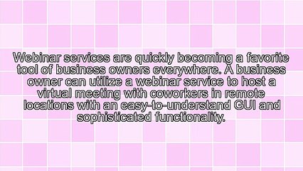 Using A Webinar As A Business Tool
