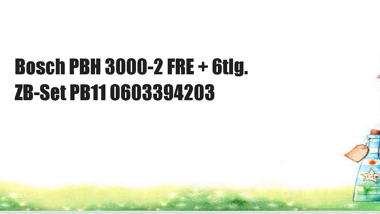 Bosch PBH 3000-2 FRE + 6tlg. ZB-Set PB11 0603394203