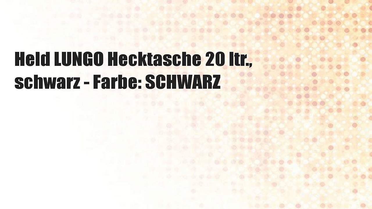 Held LUNGO Hecktasche 20 ltr., schwarz - Farbe: SCHWARZ