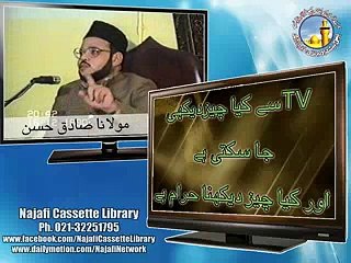 Maulana Sadiq Hasan - TV Say Kaya Cize Dahke Ja Shakte Hai Or Kia Nahi