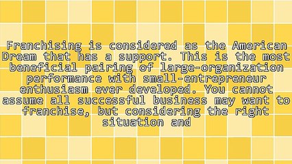 The Best Things About Franchising A Business