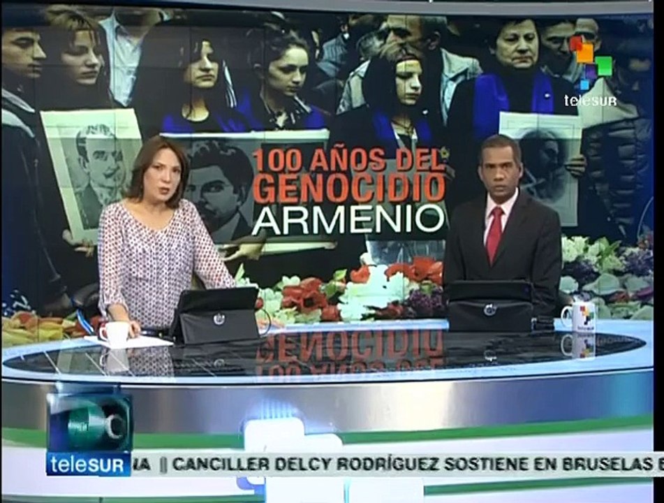 Armenios visitan monumento a víctimas de genocidio