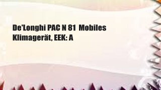 De'Longhi PAC N 81  Mobiles Klimagerät, EEK: A