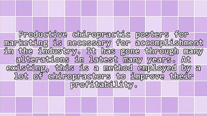 How To Get Massive Exposure For Your Clinic Via Chiropractic Posters