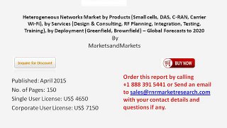 2020 Heterogeneous Networks Market Research on Market Shares and Growth Strategies