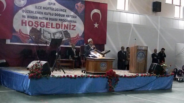 2015 yılı Kutlu Doğum ve Binbir Hatim Programı Açış konuşması