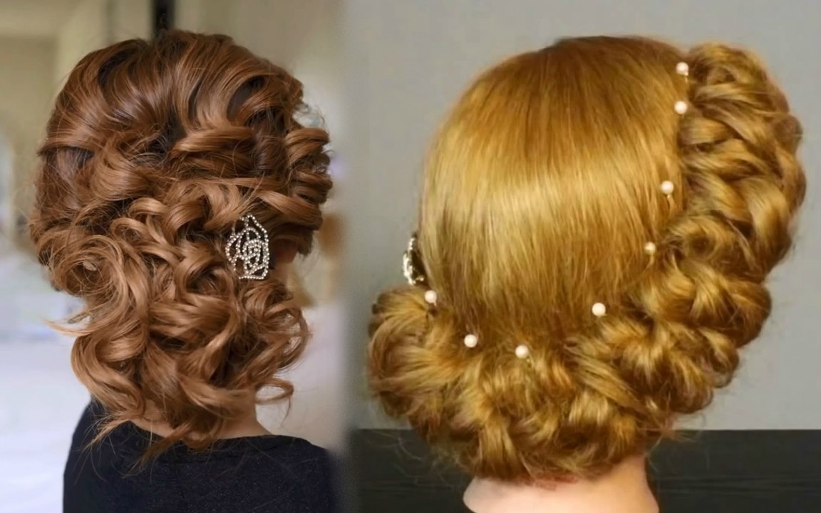 Low Tousled and Dutch Updo
