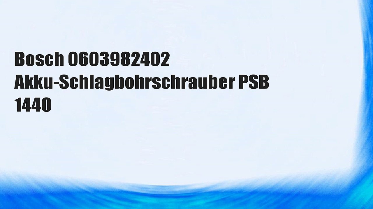 Bosch 0603982402 Akku-Schlagbohrschrauber PSB 1440