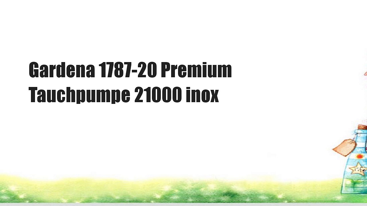 Gardena 1787-20 Premium Tauchpumpe 21000 inox