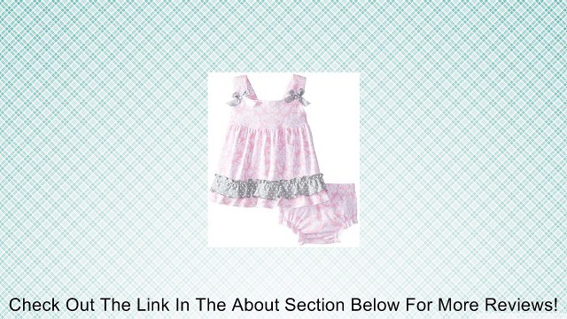 Baby Essentials Baby-Girls Newborn Damask Print Ruffle Back Diaper Set Review