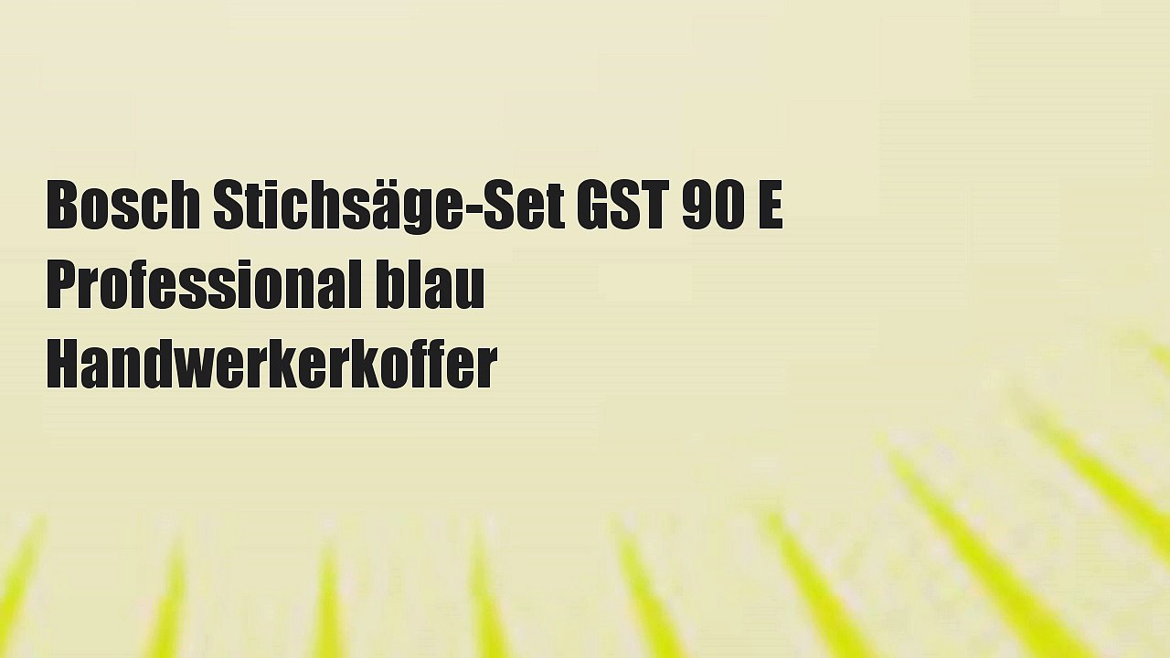 Bosch Stichsäge-Set GST 90 E Professional blau Handwerkerkoffer ...
