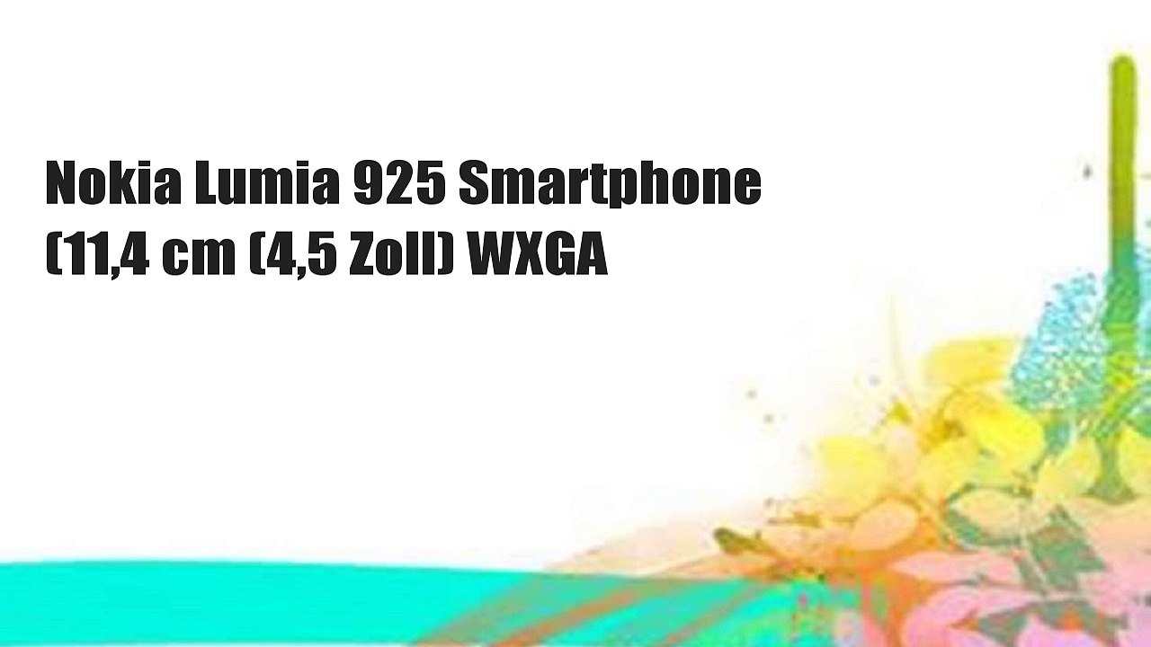 Nokia Lumia 925 Smartphone (11,4 cm (4,5 Zoll) WXGA
