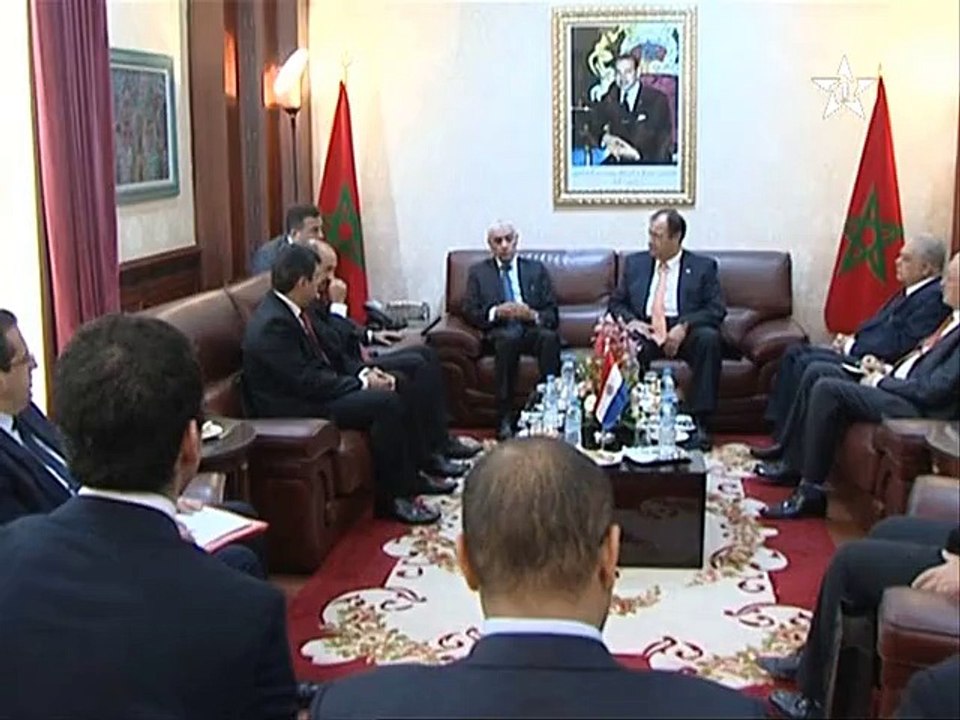 السيد راشيد الطالبي العلمي رئيس مجلس النواب يجري مباحثات مع السيد نائب رئيس جمهورية البراغواي