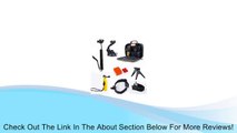 pangshi� Accessories Prof Kit for Sony Action Cam HDR-AS100V AS30V HDR-AS200V FDR-X1000V HDR-AZ1 with Waterproof Bag Review