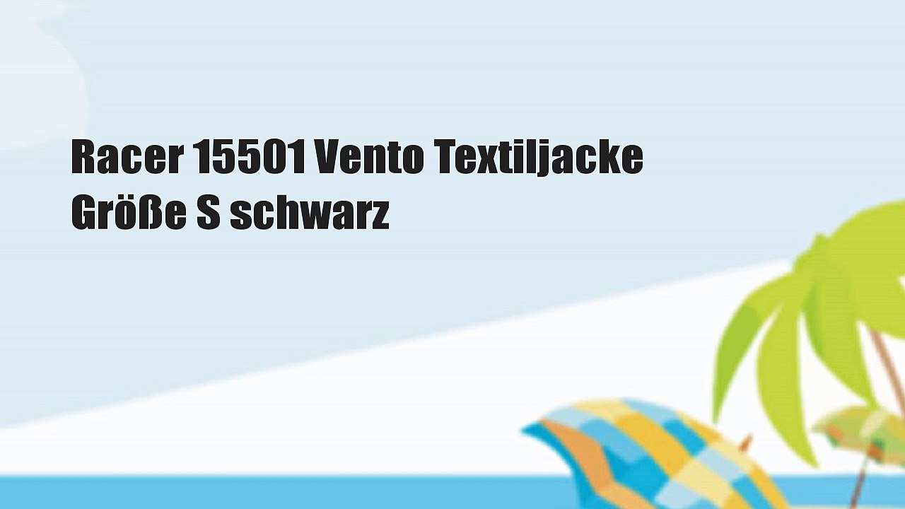 Racer 15501 Vento Textiljacke Größe S schwarz
