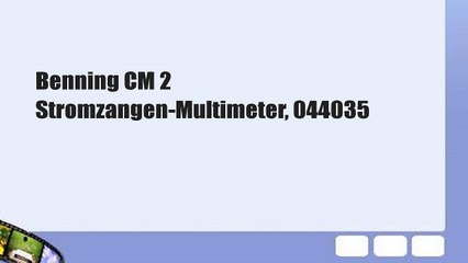 Benning CM 2 Stromzangen-Multimeter, 044035