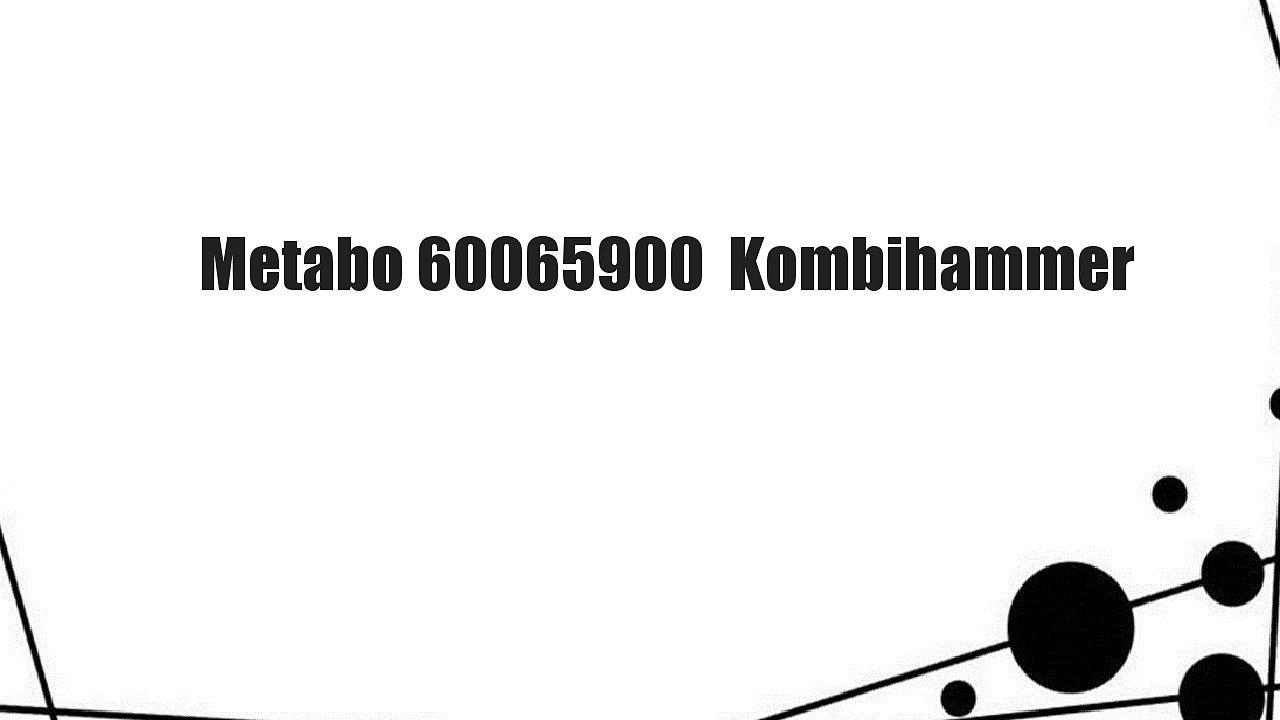 Metabo 60065900  Kombihammer