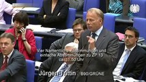 Jürgen Trittin mit der besten Kurzintervention aller Zeiten (  Antwort)