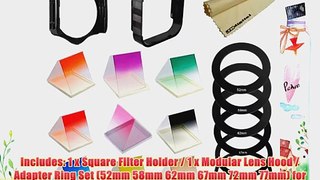 Complete Square Accessory Kit for Cokin P Series. Includes: Adapter Ring Set (52mm 58mm 62mm