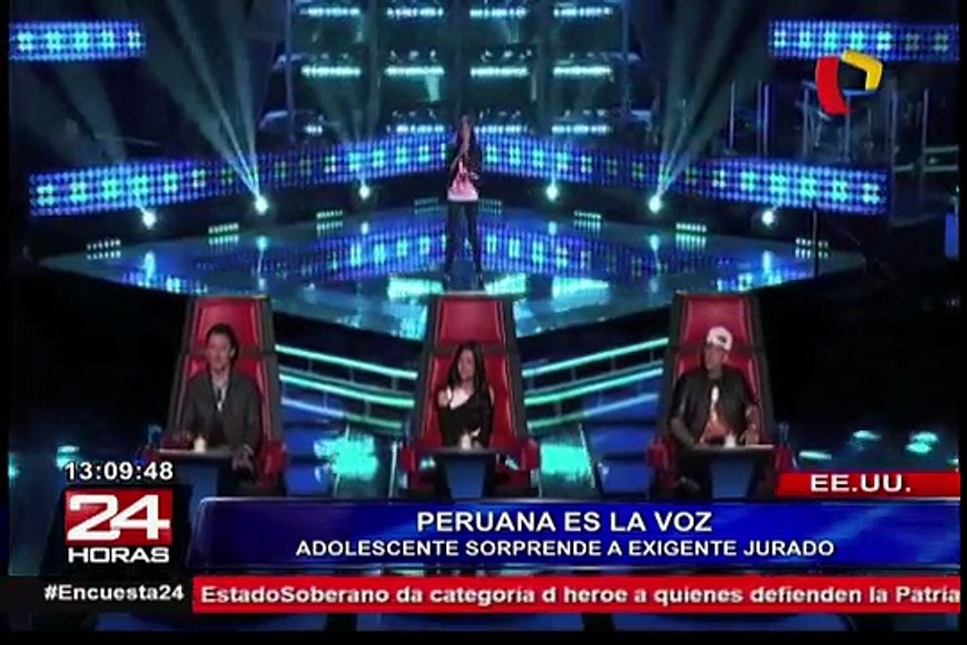 VIDEO: joven peruana destaca en "La voz kids" de Estados Unidos (1/2)
