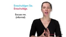 Learn German - German in Three Minutes - Making Apologies