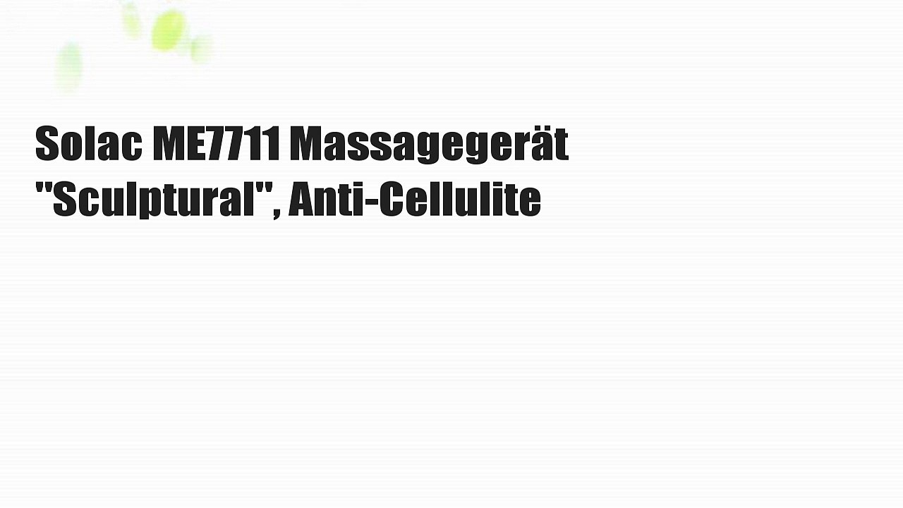 Solac ME7711 Massagegerät 'Sculptural', Anti-Cellulite