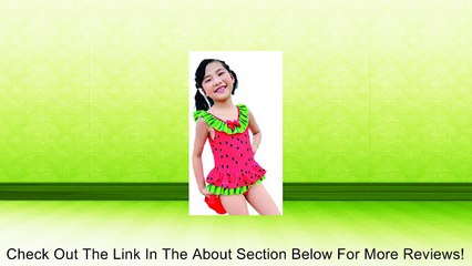 TM Baby Girls Cute Watermelon Layer Ruffle Sleeveless Beachwear Swimsuit Review